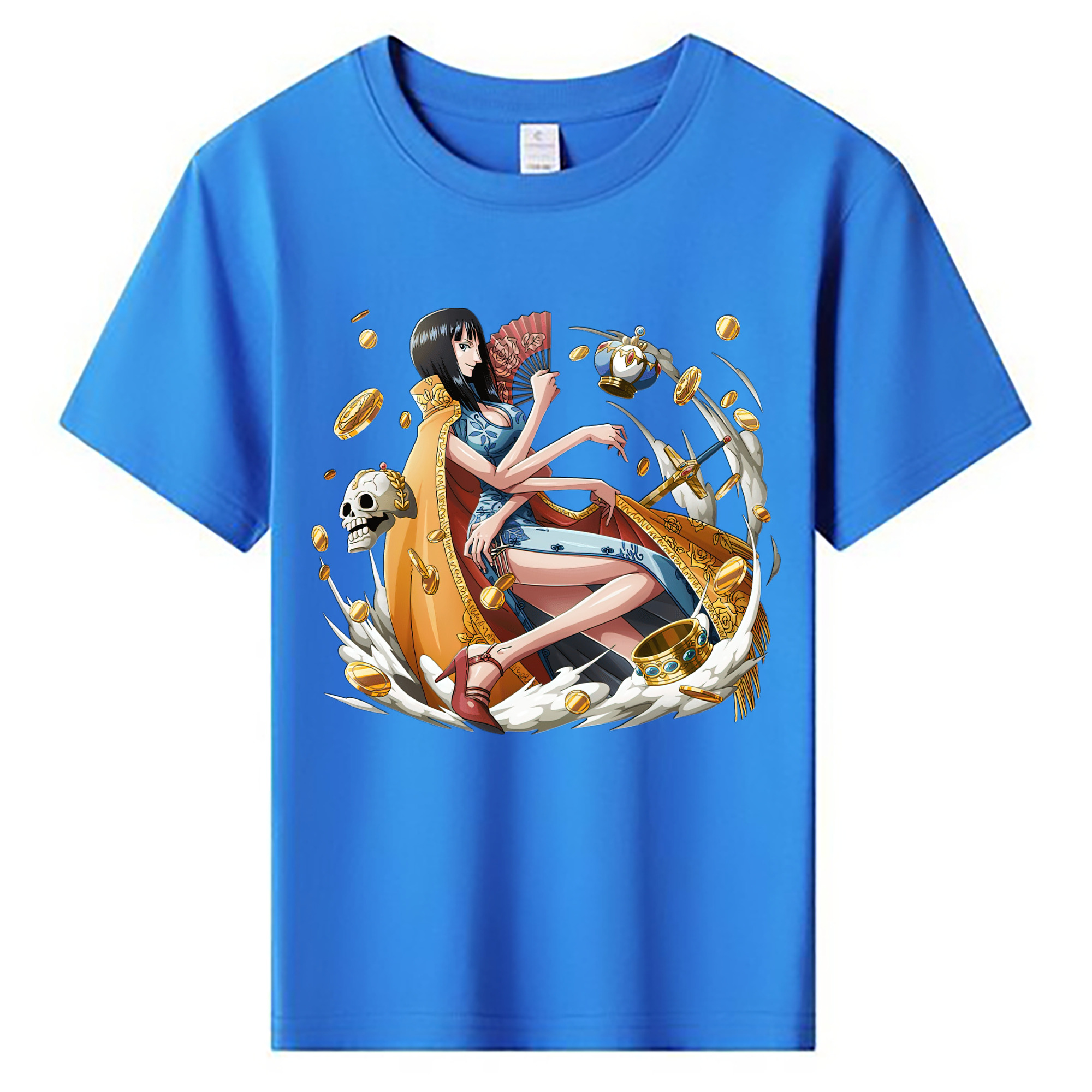 （画像用） ワンピース ニコ・ロビン ONE PIECE Nico Robin 綿100％キッズTシャツ（フロントプリント）